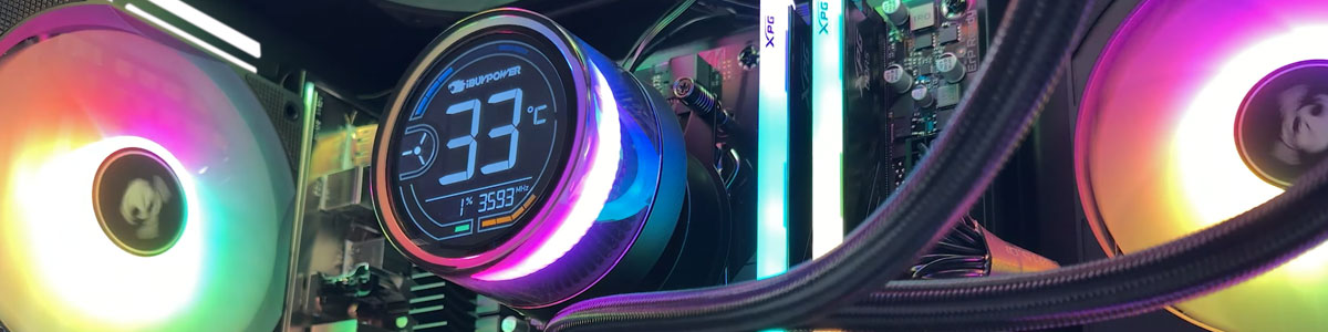 Gaming PC with RGB lighting and XPG memory running at full speed