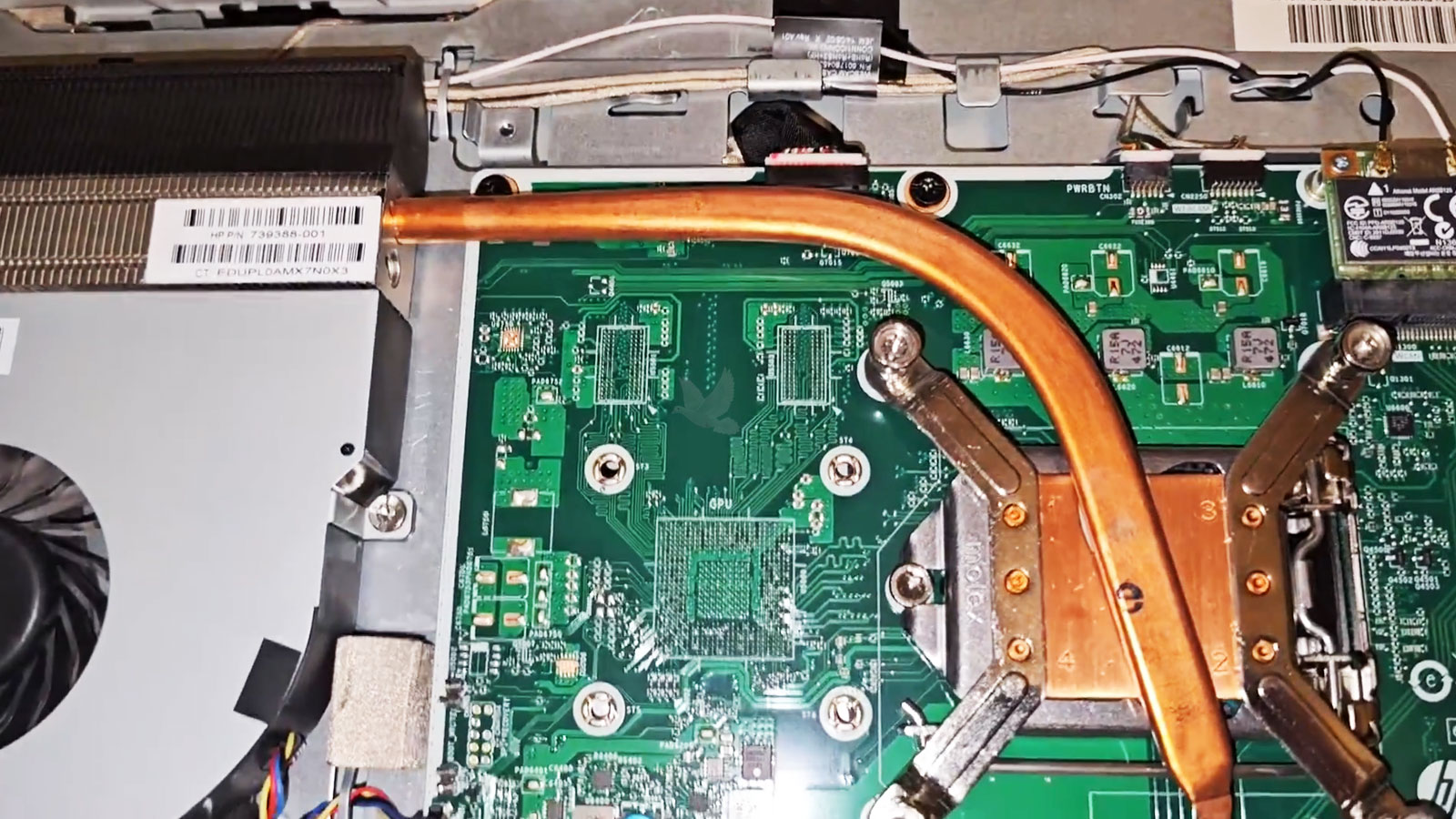 All-in-one computer diagnosis identifying a failed CPU cooling fan