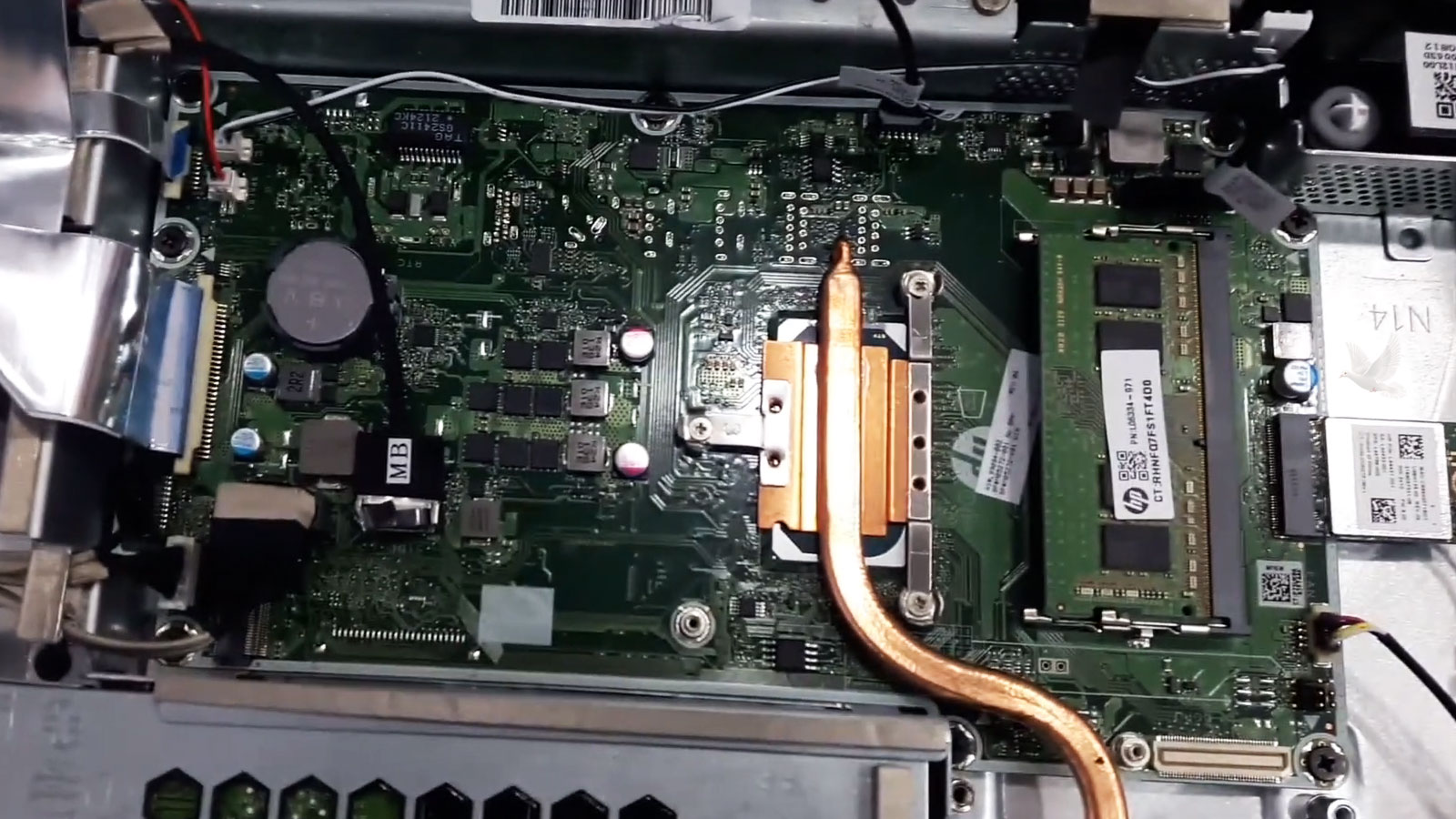 All-in-one computer receiving a memory upgrade with higher-capacity RAM