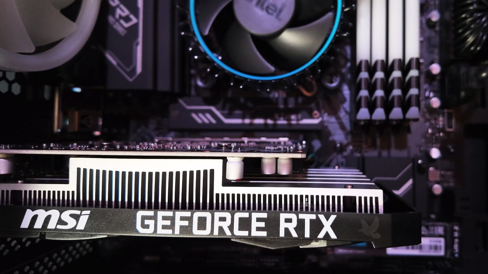 Desktop-Graphics-Card-Performance-Upgrade MSI GeForce RTX graphics card being replaced with a higher-performance GPU during a desktop upgrade