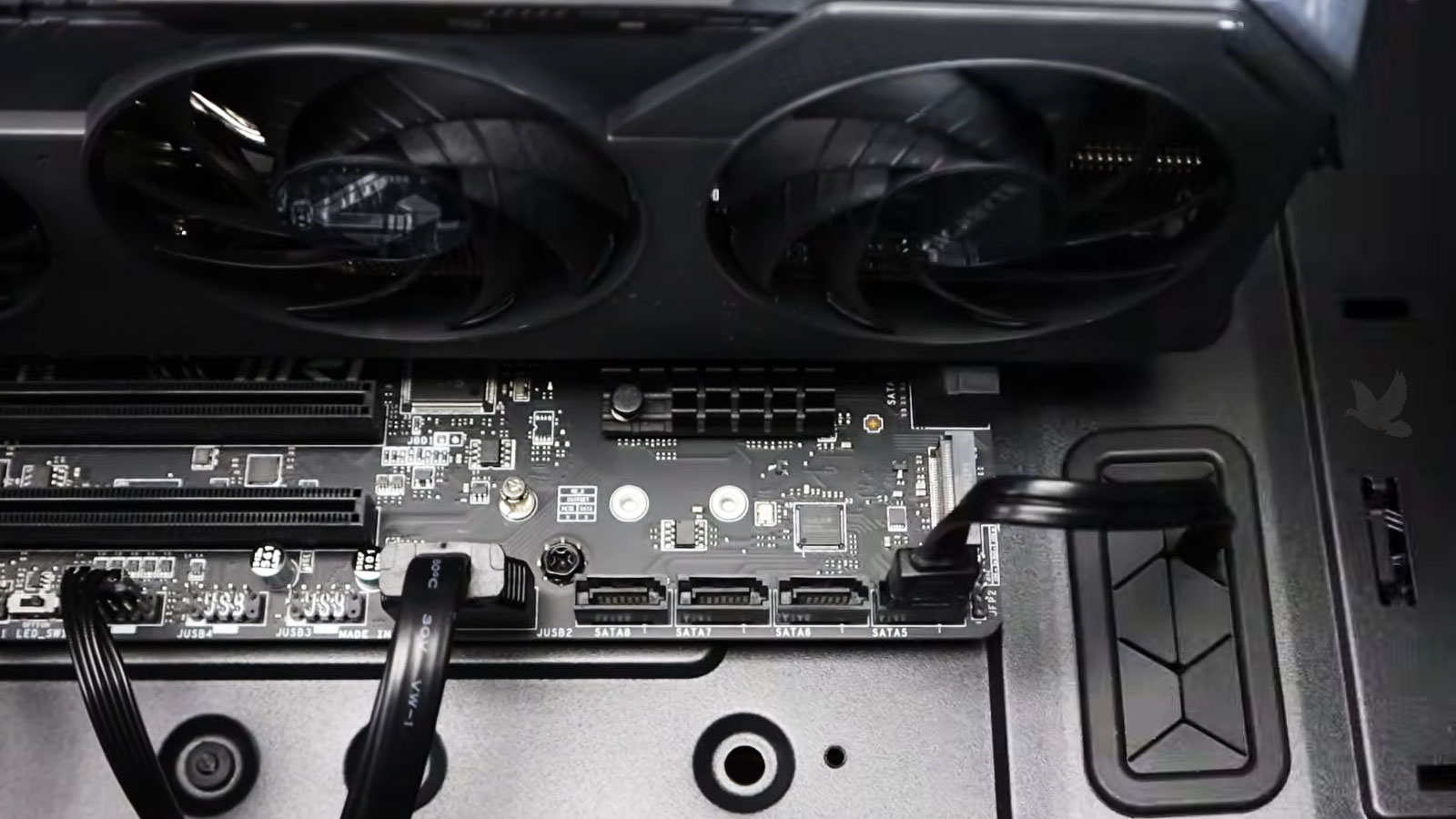 New desktop hard drive connected to SATA port 5 after replacement