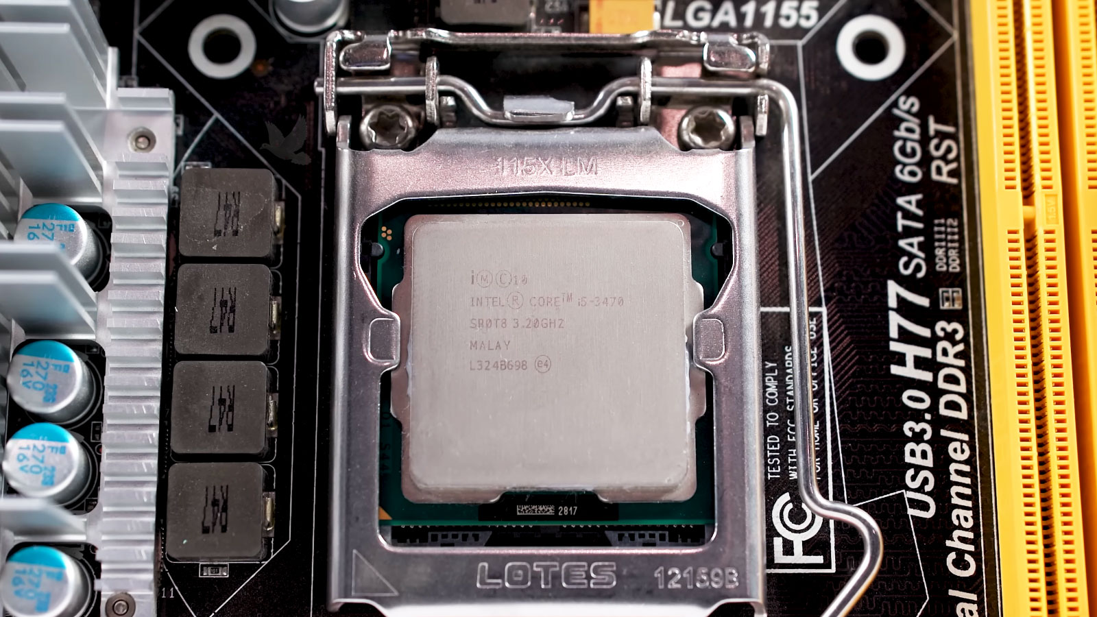 Gaming-PC-CPU-Performance-Diagnostic Intel Core i5-3470 identified during gaming PC diagnostics as a performance limitation