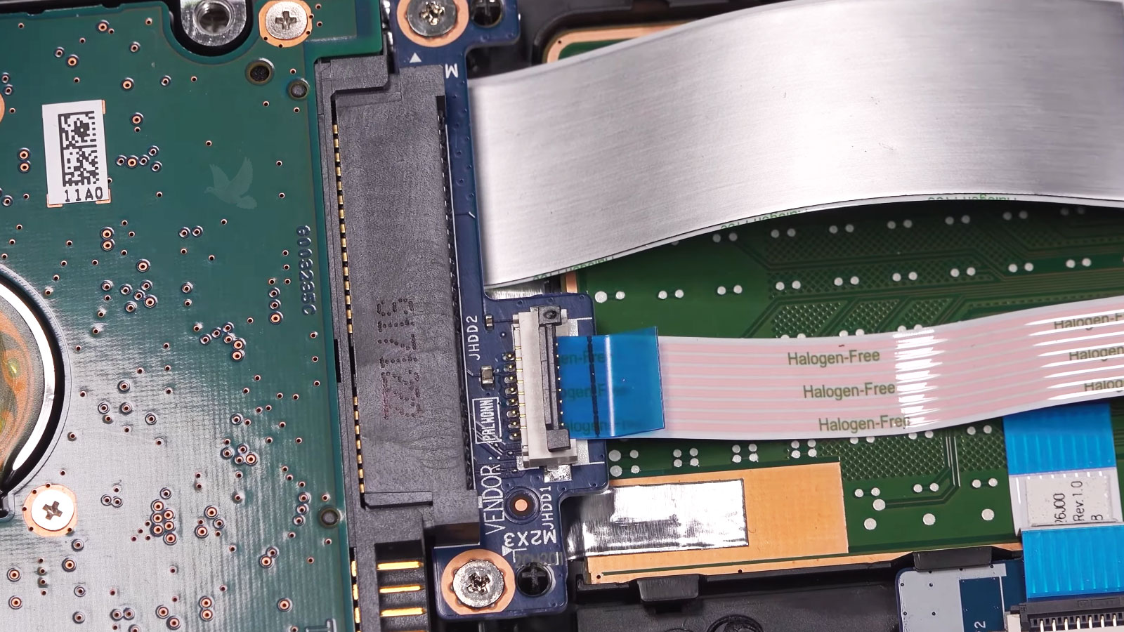 Laptop-HDD-to-Samsung-SSD-Replacement-and-Upgrade 2.5-inch laptop HDD being replaced with a Samsung SSD for faster storage performance