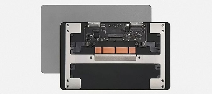 MacBook-Air-Replacement-Trackpad New MacBook Air replacement trackpad showing front and back views