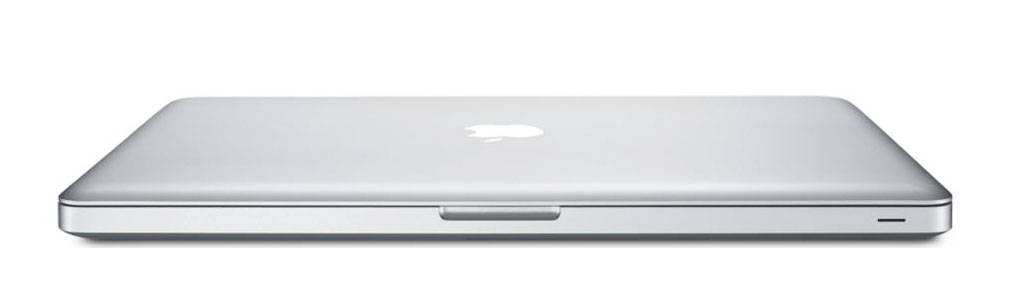 Closed MacBook Pro awaiting diagnostic testing and repair