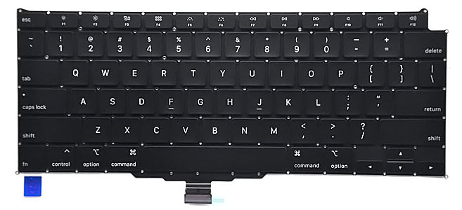 Brand new MacBook Air keyboard ready for replacement and installation