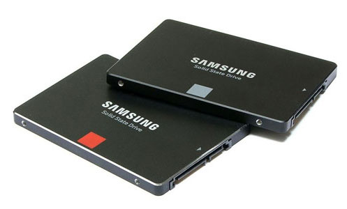 Red-and-White-Samsung-2.5-Inch-Laptop-SSDs Red and white Samsung 2.5-inch SSDs for laptop storage replacement