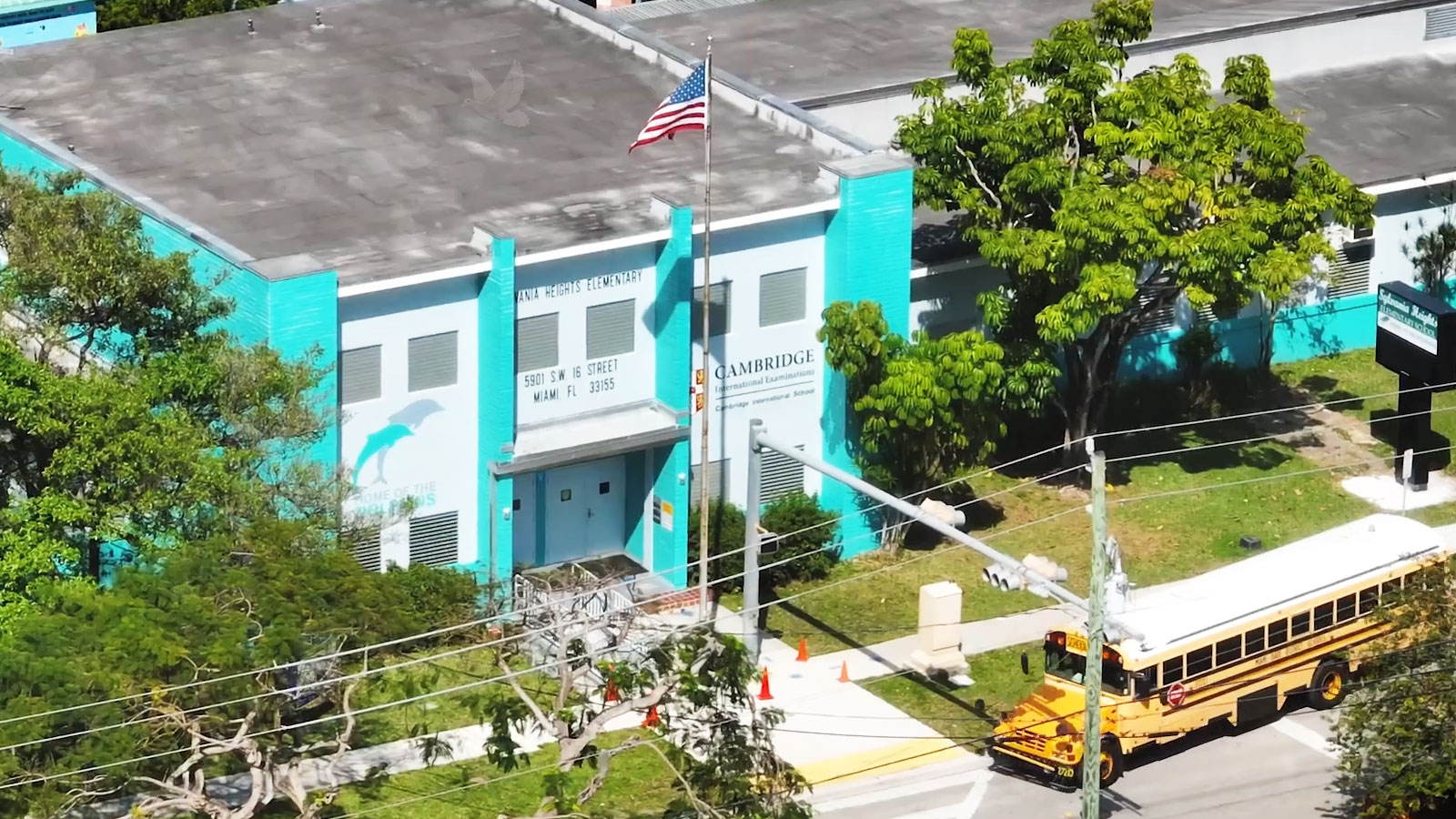 Sylvania Heights Elementary School in West Miami representing the local community
