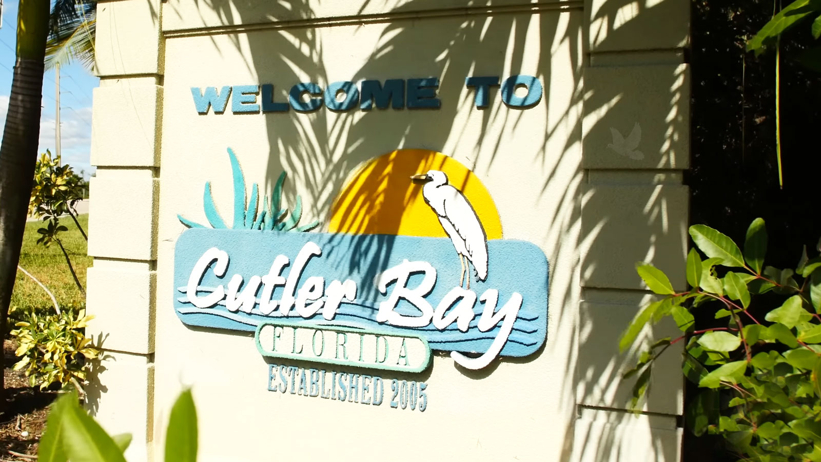 Welcome-to-Cutler-Bay-Florida Welcome to Cutler Bay, Florida sign displaying Established 2005