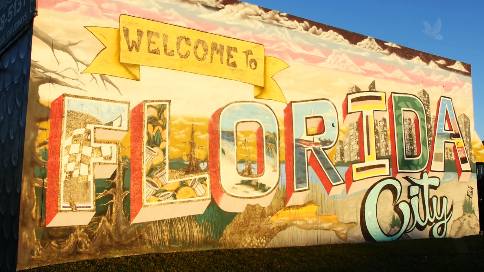 Welcome to Florida City sign marking the entrance to the South Florida community