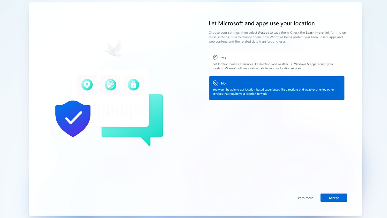 Windows desktop computer during operating system setup and software configuration