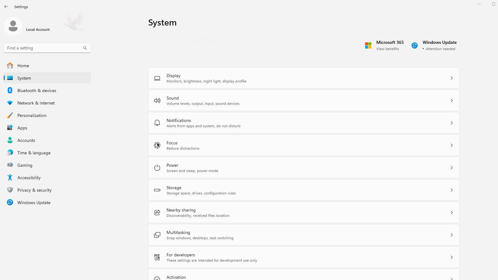 Windows-Laptop-Software-Configuration Laptop software configuration in progress through Windows System settings