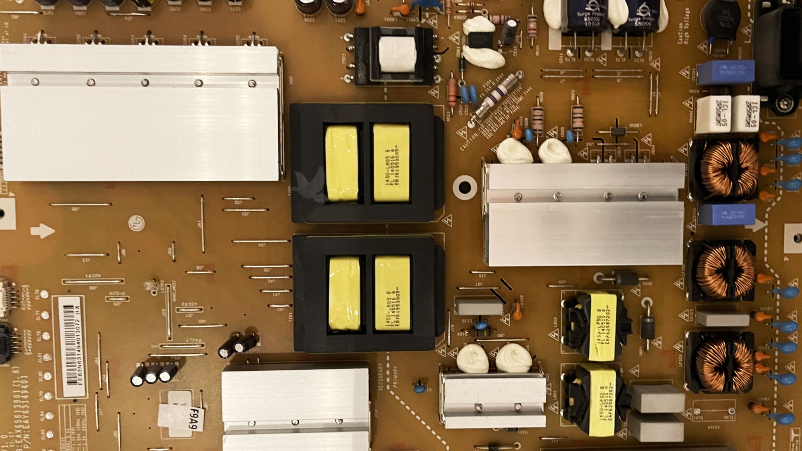 Blown fuse caused by damaged diode and shorted transistor beneath metal heat sink