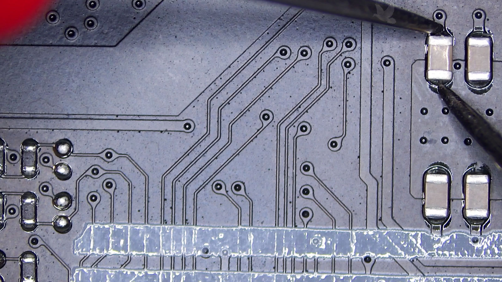 Capacitor measurement showing high ESR causing unstable circuit operation
