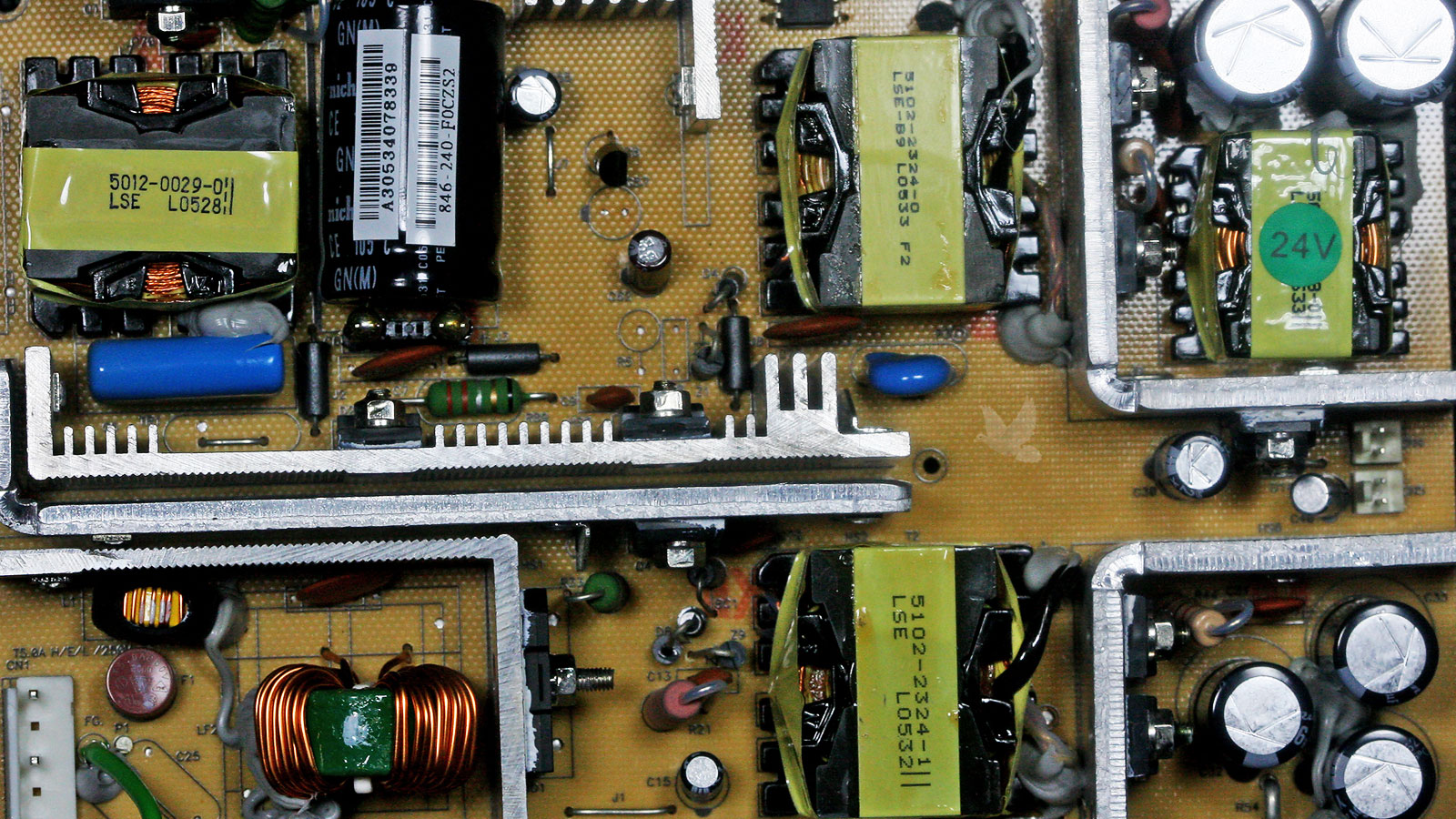 Damaged transistor between main capacitor and transformer preventing circuit board from turning on