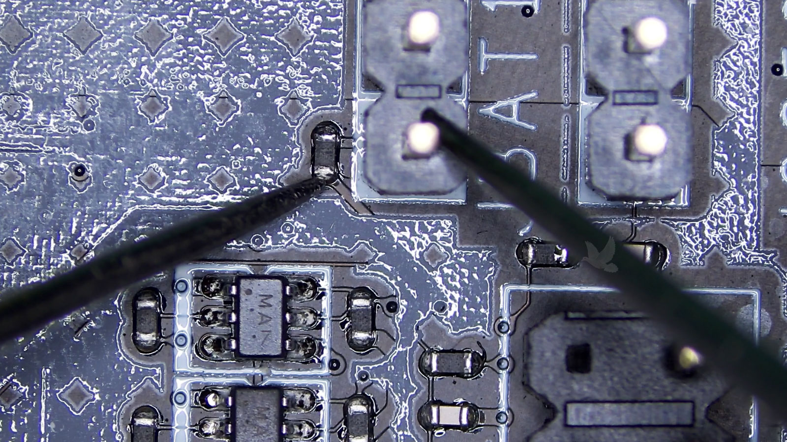 Measuring continuity between the last JBAT1 connector pin and its connected resistor