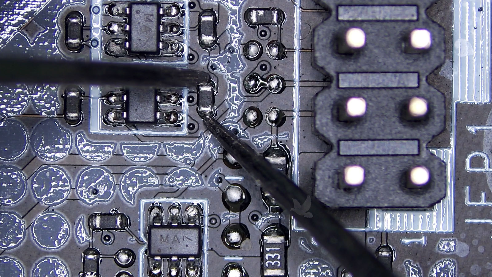 Measuring a circuit board resistor with a value outside its specified range