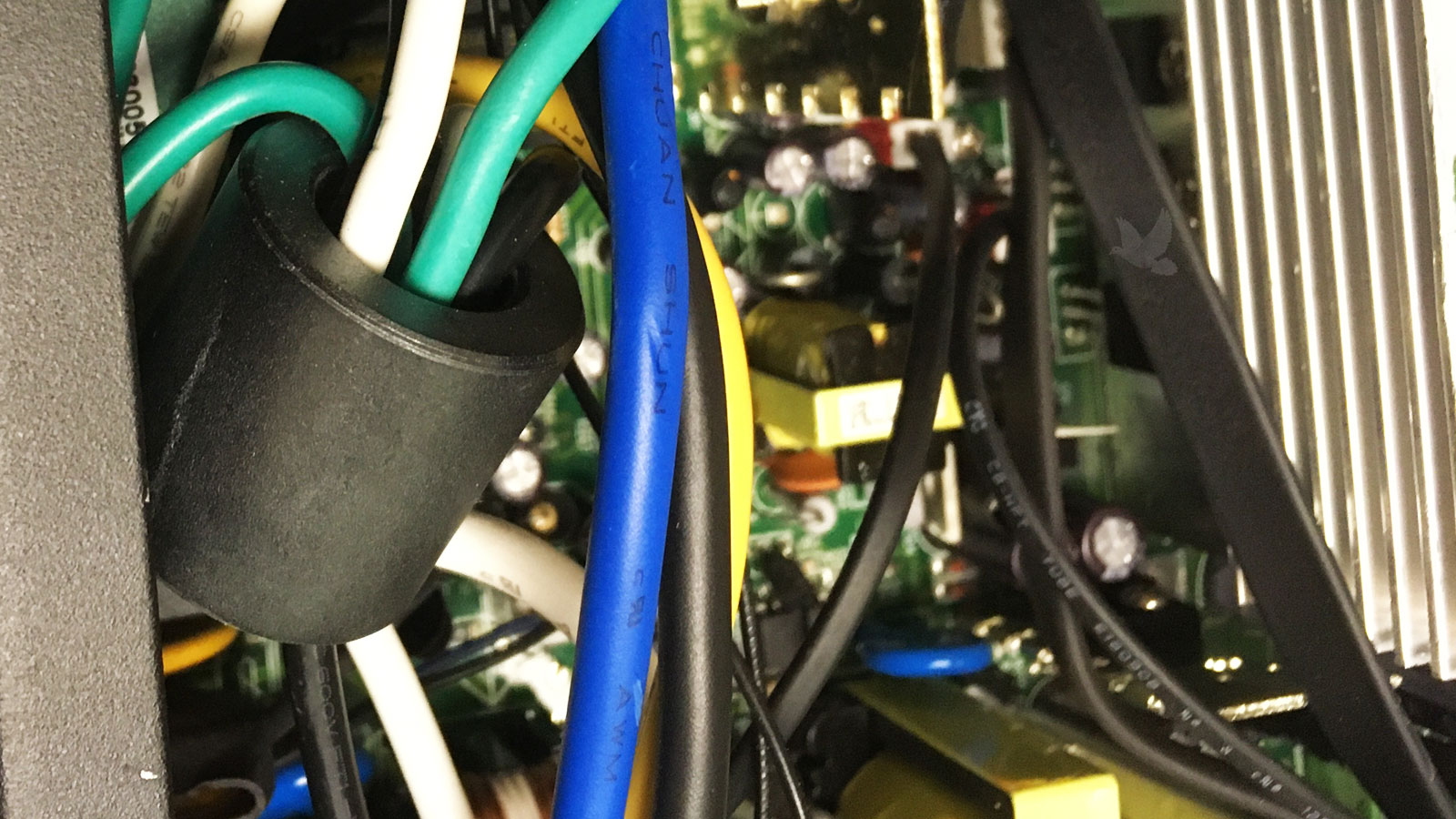 Inspecting electronic wiring harness for cuts and damaged wires